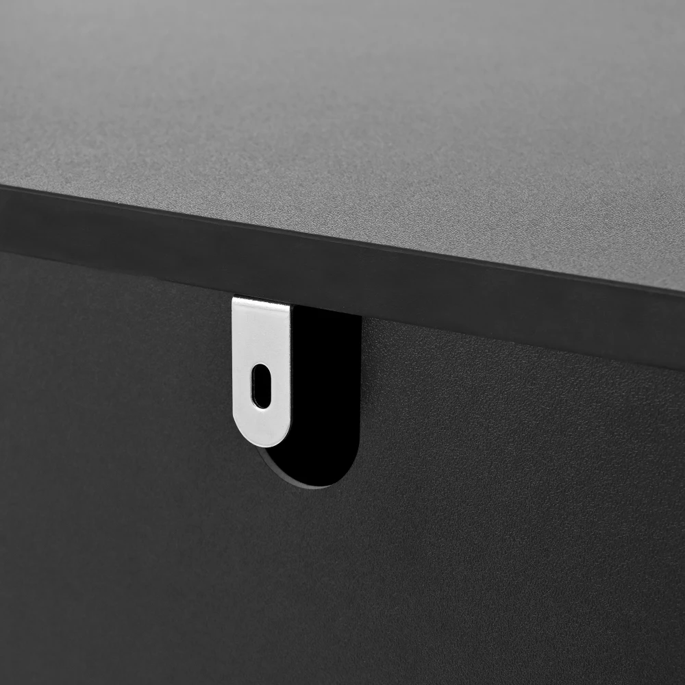 Sideboard mit goldenen Griffen und Beinen, 4 Türen, 4 Schubladen, mit abnehmbarem Laminat, für Wohn- und Esszimmer, 140 x 38 x 82 cm. – Detail 13