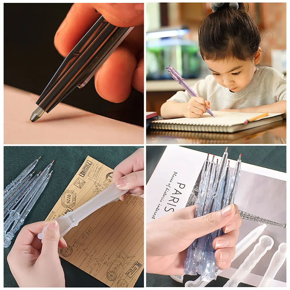 Resin Mold Pen Holder Silicone Molds UV Epoxy Jewelry Making DIY Decoration Crafts Tool