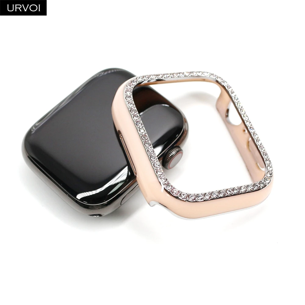 Elegant Zircon-Embellished Laser-Engraved Watch Case Cover