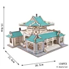 Peking Wuhan University Library 3D Wooden Puzzle World Famous College MIT Building Model Jigsaw Toy For Children Tsinghua Campus 4