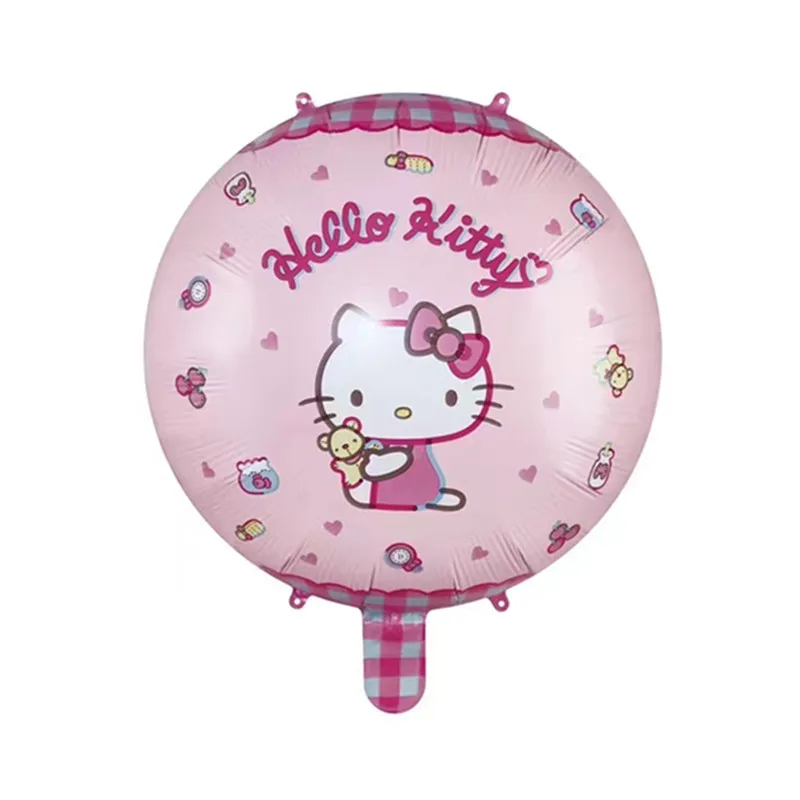 thumbnail image 1 of Globo de Hello Kitty de 18 pulgadas, figura de anime kawaii, globo de Sanrio, decoración para fiesta de cumpleaños para niños, lindo globo de dibujos animados, 1 of 5