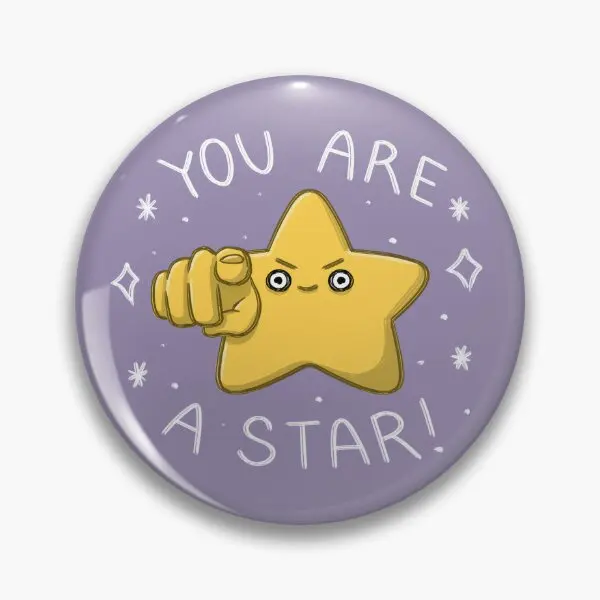 

Мягкая заколка-пуговица You Are A Star, значок для одежды, креативная Женская забавная шляпа, украшения для влюбленных, милый мультяшный металлический модный воротник
