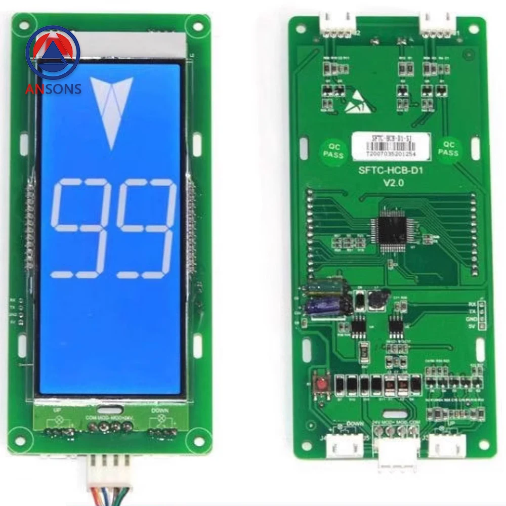 SFTC-HCB-D1 SFTC-HCB-D1-SJ MCTC-HCB-D1-SJ SJEC Elevator LCD PCB Liquid Crystal Display Board Ansons Elevator Spare Parts