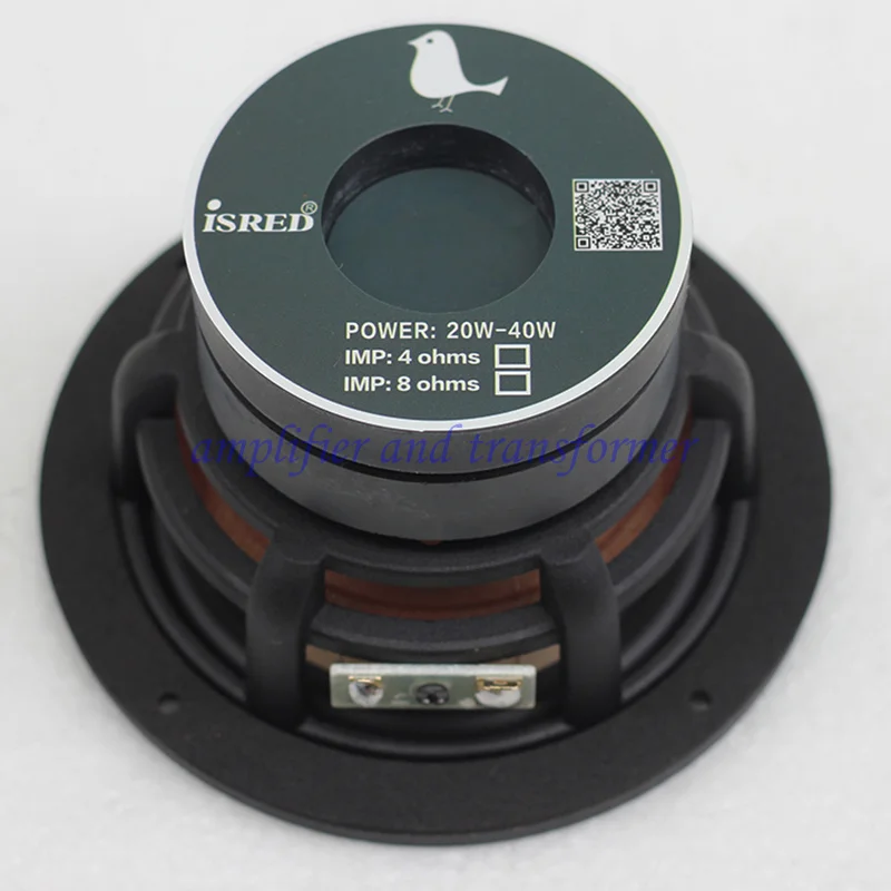 풀 레인지 스피커, 전력: 20W-40W, 임피던스: 4Ω/8Ω, 감도: 93dB, 5W 진공관 전력 증폭기에 적합, 4 인치