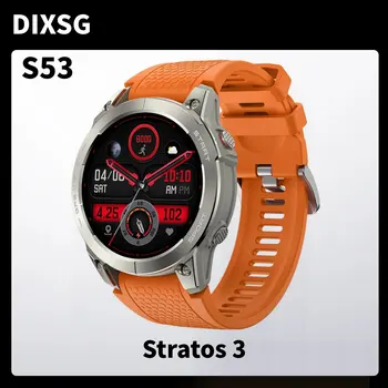 남성용 프리미엄 GPS 스마트워치, AMOLED 디스플레이, 100 가지 이상의 스포츠 모드, 피트니스 내장 GPS 스마트 워치, S53 Stratos 3, 2023 신제품