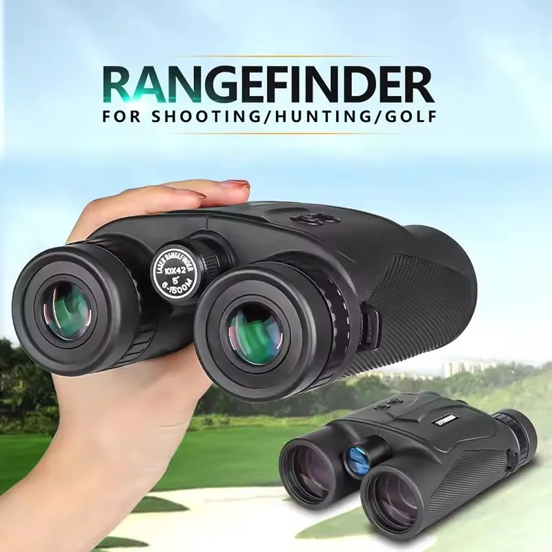 ZIYOUHU 10X42 HD Laser Rangefinding Binoculars for Outdoor Hunting Angle/Height Calculation & Flag Measurement 1200M/2000M Range