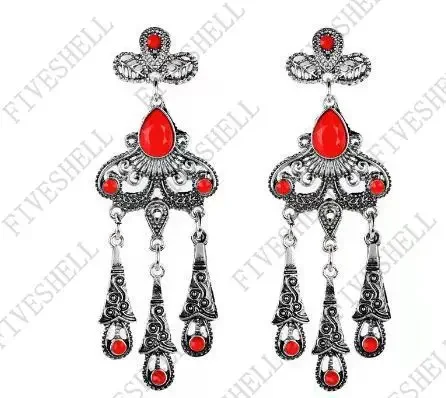 Art Deco Antike Vintage Flapper Stil Ohrringe Für Frauen Antik Gold Strand Party Ohrringe Vintage-Schmuck Drop Shipping – Detail 22