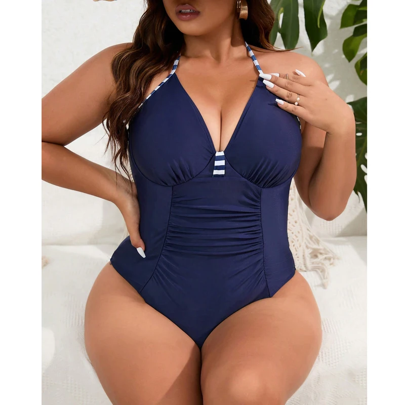 

2024 New Plus Size Sports Beach Wear Summer Bathsuit One Piece Normal Swimsuit Women's Swimwear Bodysuit Bathing Suits