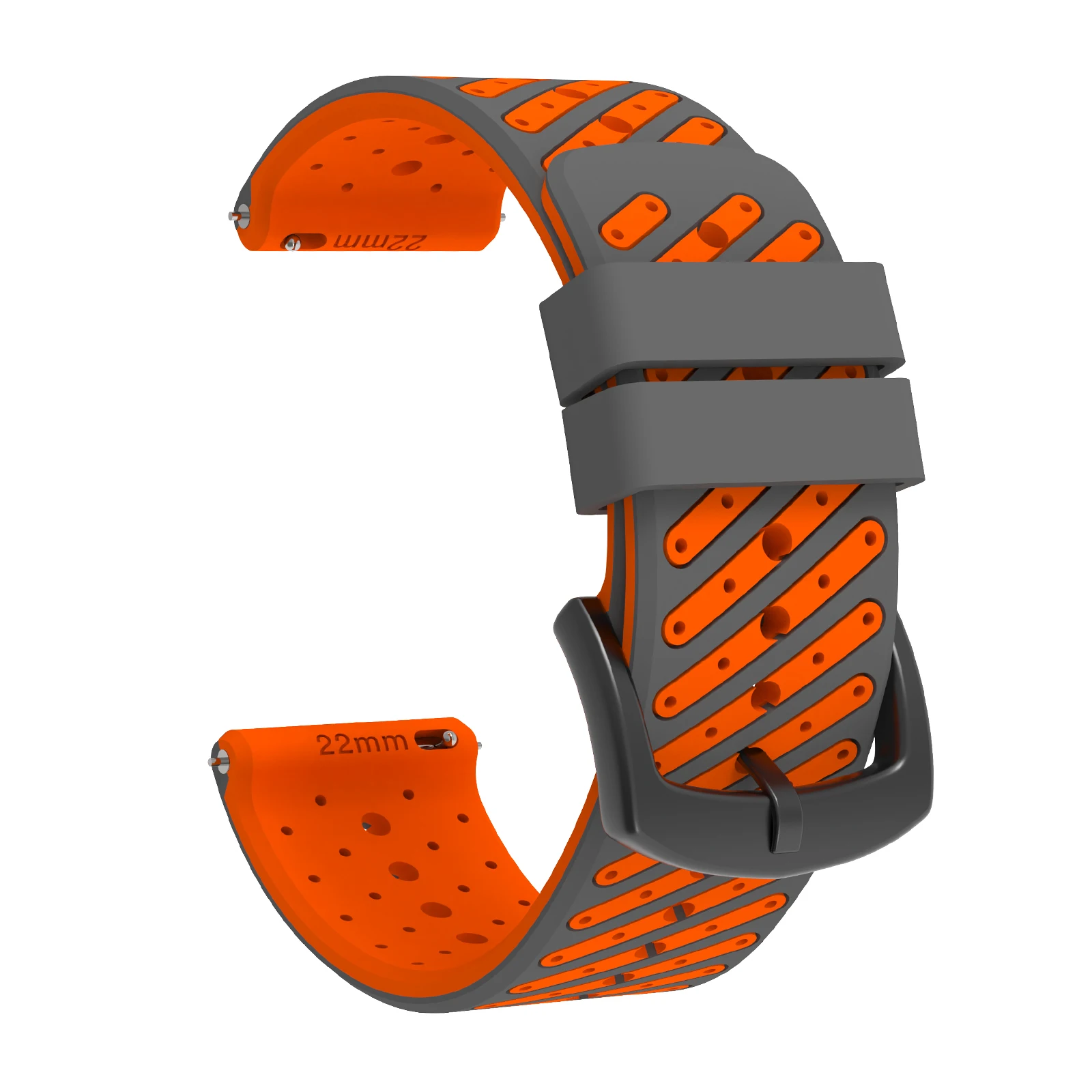 Premium 22mm Silicone Smartwatch Replacement Strap - Durable Wristband Bracelet