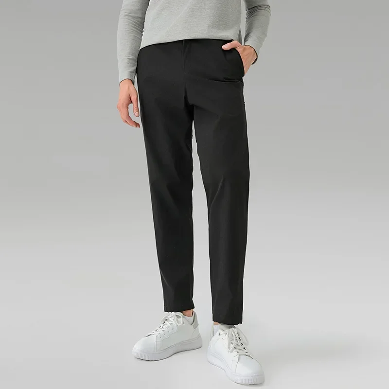 

L L Commission Men's Pants Casual High Elasticity Quick Drying Fitness Sports Pants Commuting Two Wear Suit Pants with Logo