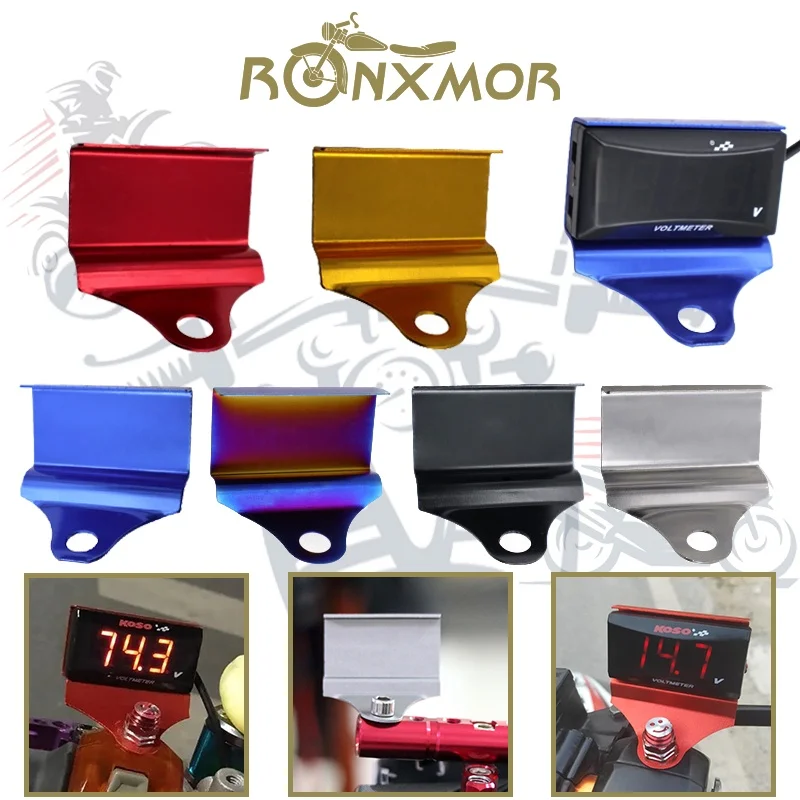 

1PC Universal Motorcycle Modified Cnc Accessories Scooter Electric Car Water Temperature Meter Voltmeter Instrument Stand