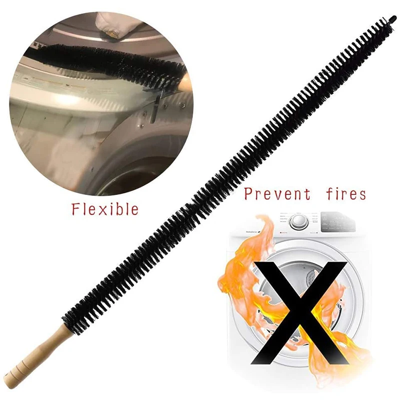 Collapsible Long Wood Handle Cleaning Brush Water Pipe Drainage Dredge Tool Flexible Radiator Duster Long-haired Dust |