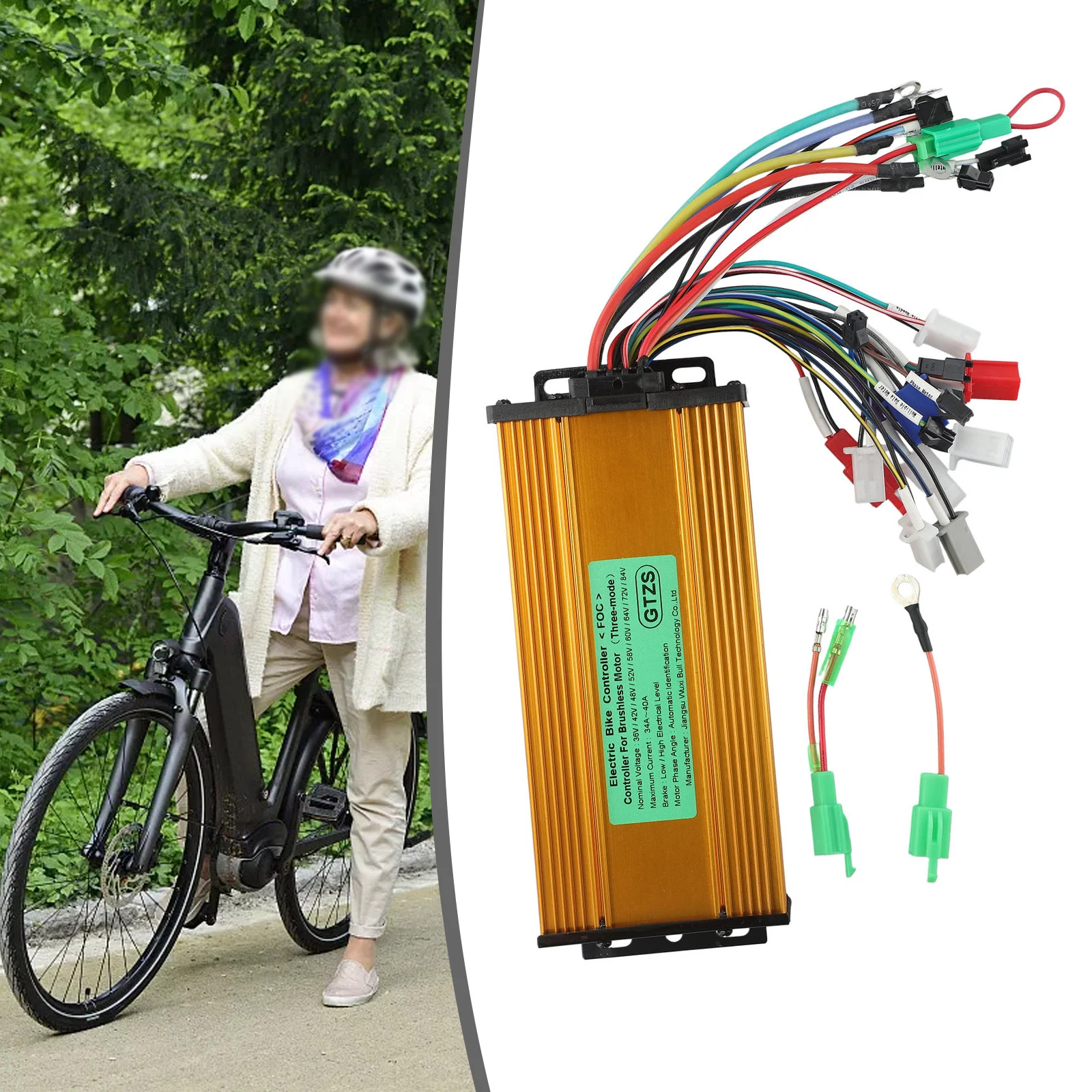 

Brand New Controller E-Bicycle Controller Part Motor Assembly Universal Brushless Wave Controller Brushless E-Bike