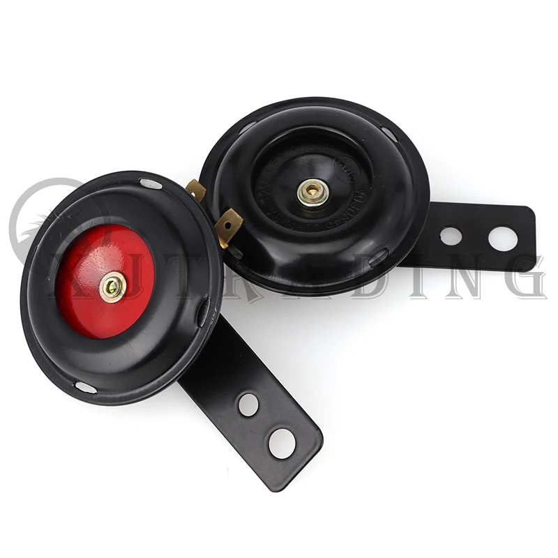 1 pcs Universal Motorcycle Electric Horn 12V 24V 48V 60V Waterproof Round Loud Horn Speakers for Scooter Moped Dirt Bike ATV