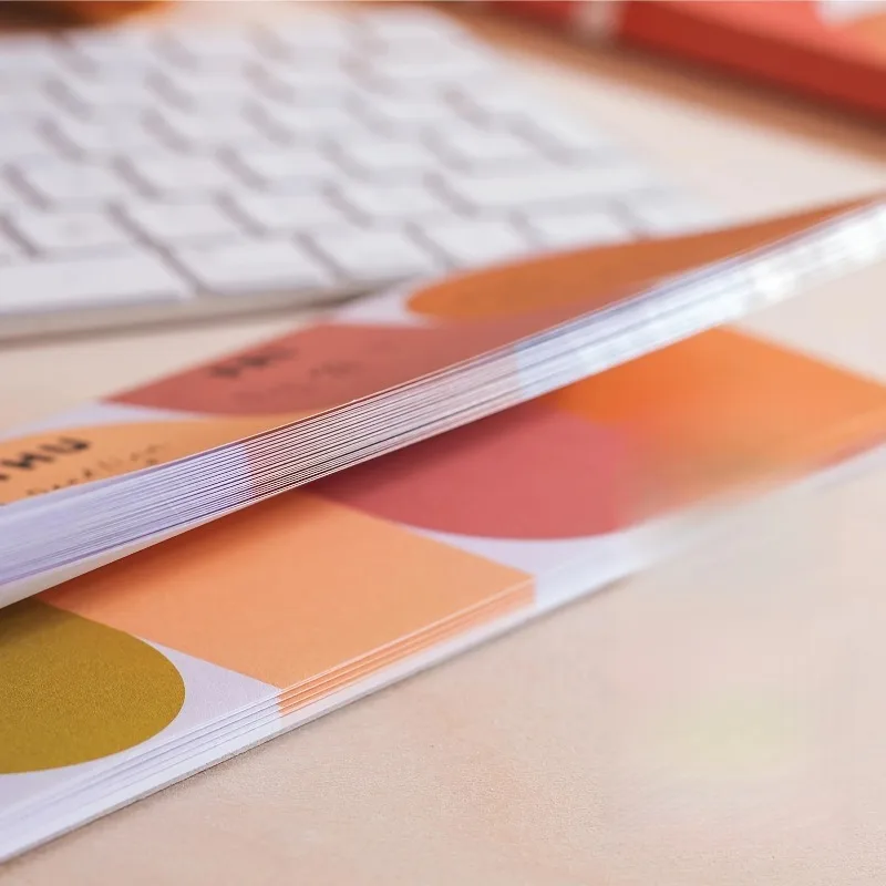 Agenda a fogli staccabili da 50 fogli, lista delle cose da fare color arcobaleno, per stabilire obiettivi e gestire le attività, per scrivania, ufficio domestico e materiale scolastico, 1 pezzo - immagine 2