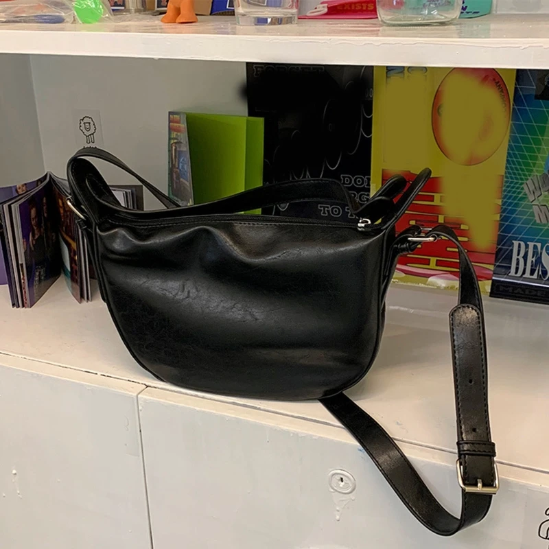 All-match Underarm Bag PU Leather Adjustable Shoulder Bag Gift for Birthday