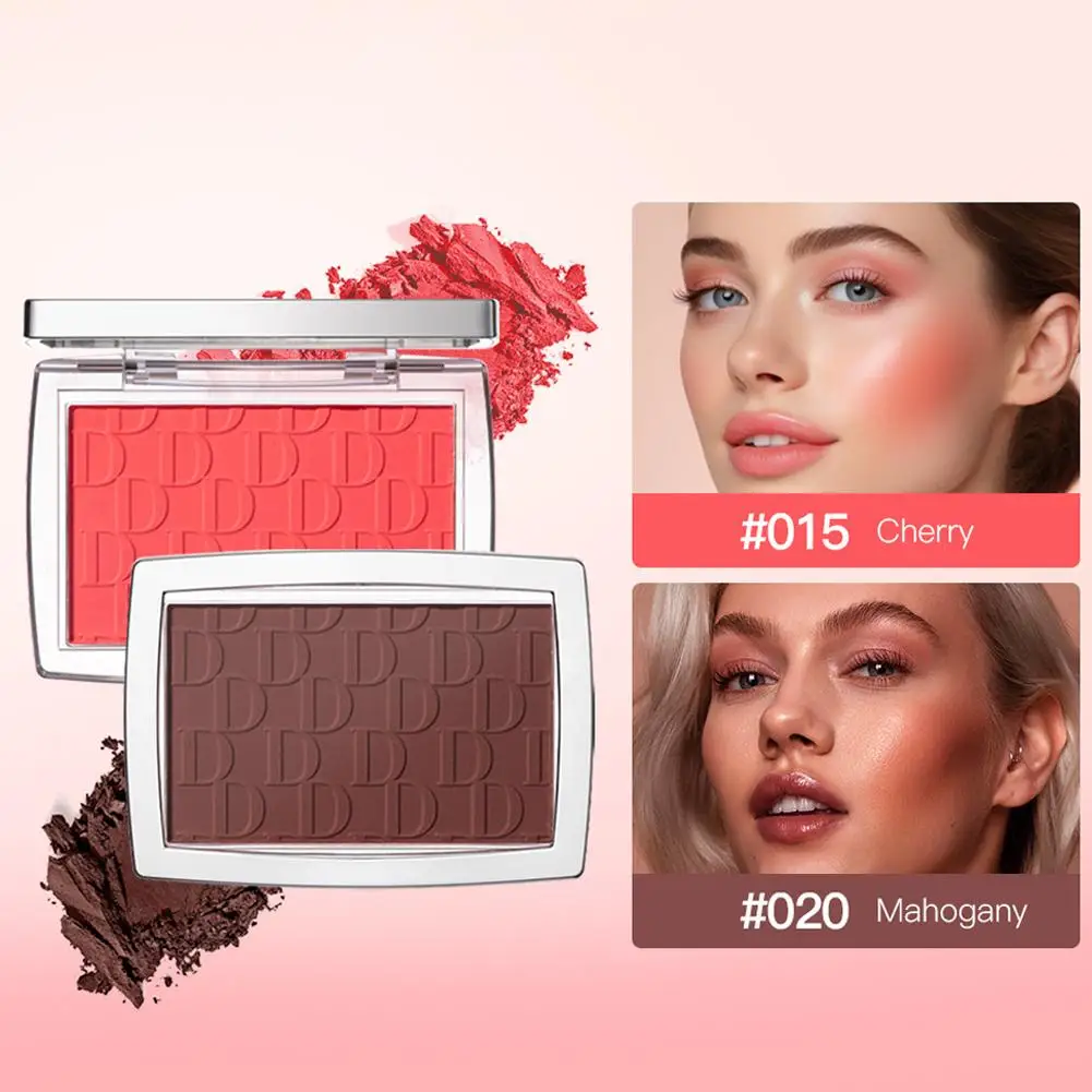 Matte Embossed Blush Rosy Blusher Long Lasting High Pigmented Face Contouring Cosmetics Female Makeup For Cheeks_voghion.com