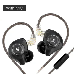 Enhanced HiFi Bass Wired Earbuds with Mic - Dynamic Drive Sport Noise Cancelling Headset (Black MIC)