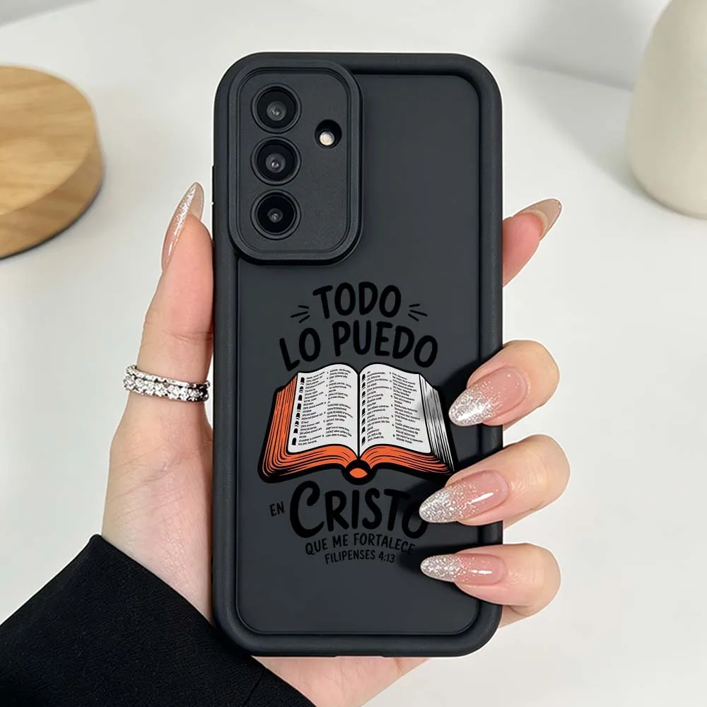 Christian Bible Book Pattern Phone Case Cover with Eye Ladder Design
