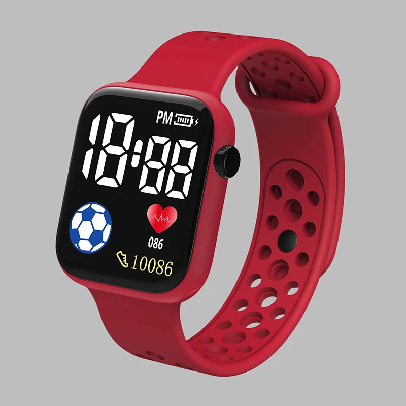 YIKAZE LED Digital Watch For Kids Boys Waterproof  Sports Watches Girls Silicone Digital Watch Casual Childrens Electronic Reloj 5
