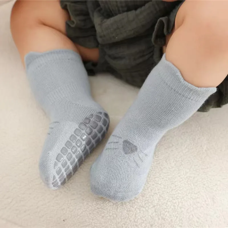 3 Pairs Cartoon Baby Socks Toddler Anti Slip Cotton Floor Socks for Girl Boy Cute Unisex Newborn Accessories Four Season Cotton Socks Kids Socks Cartoon Socks Baby Socks Girls Socks