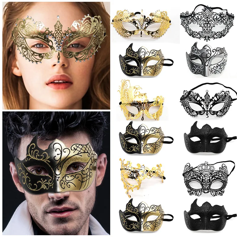 Maschera Veneziana Paillettes Argentate Adulto - Foto 3