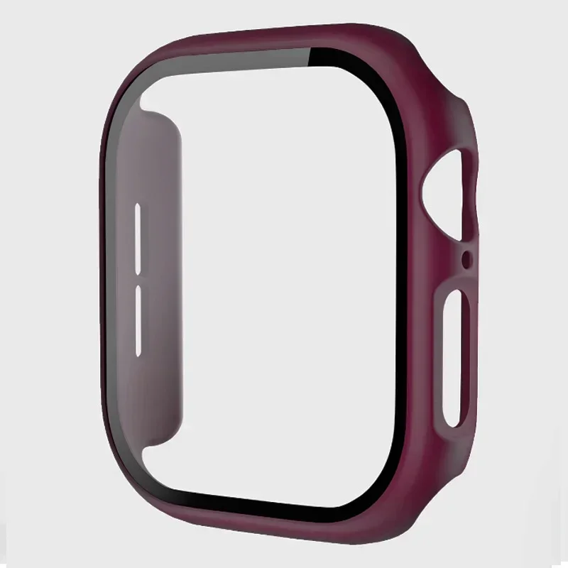 Enhanced PC Full Cover Watch Case with Tempered Glass Screen Protector, Anti‑Scratch Shell