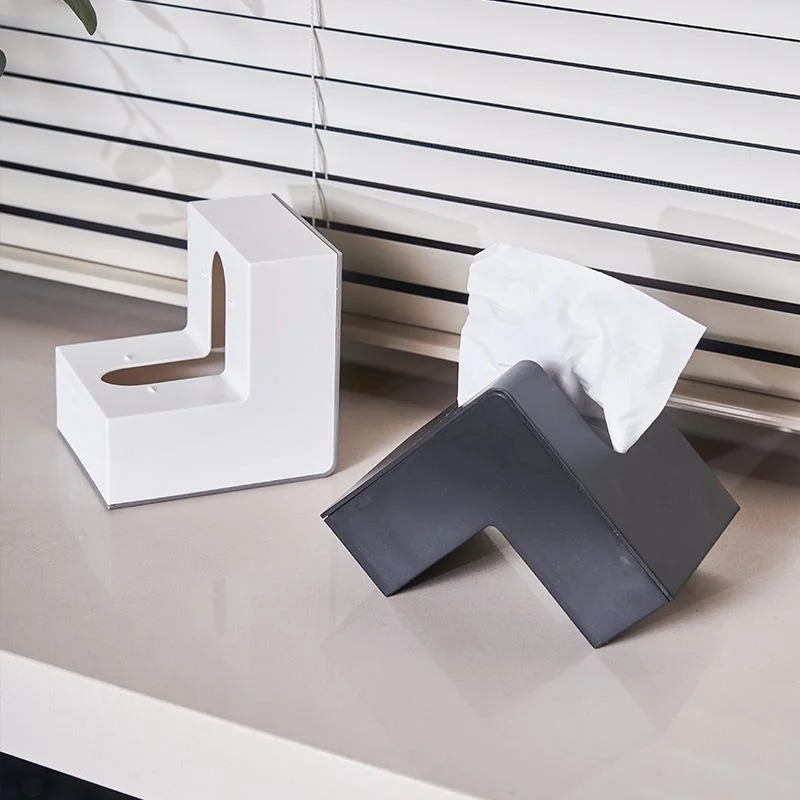 Creative L-shaped Drawn Tissue Box Living Room Simple Face Tissue Paper Box Multifu Mobile Phone Stand Book Stand Tissue Boxes
