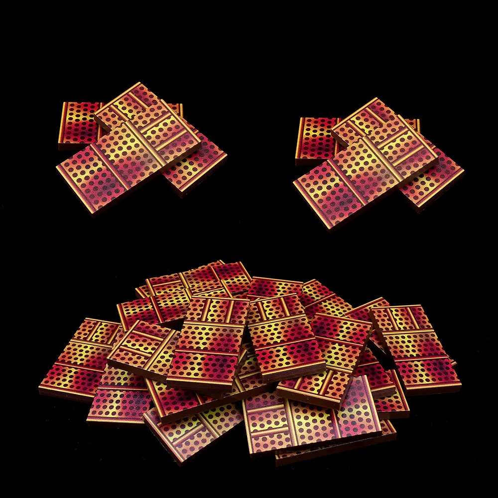 MOC 10PCS 87079 Printed Copper Rust Screen Building Blocks Kit Floor Board Bricks Particle Toy Children Kid Birthday Xmas Gifts