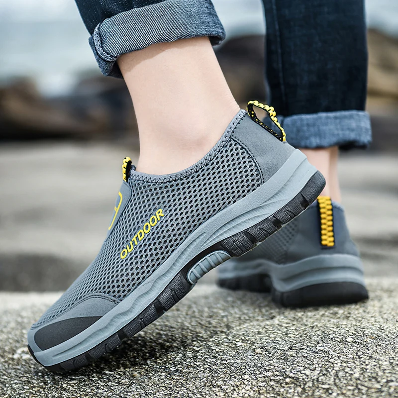 Men Casual Shoes Summer Outdoor Water Sneakers Trainers Non-slip Climbing Hiking Breathable