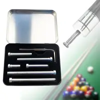 6x Pool Cue Weight Bolts with Storage Box Sturdy 6 Different Sizes Adjustable Pool Cue Attachment Billiard Cue Accessories