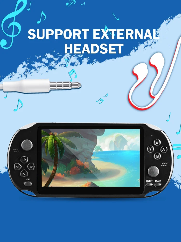 X1 / x9 / X12 handheld game console PSP nostalgic GBA / NES handheld game console 5-inch large screen handheld