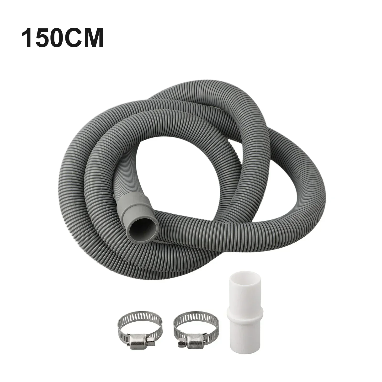 70cm/150cm/200cm Washing Machine Dishwasher Drain Waste Hose Extension Pipe Kits 1pcs For All Brands Of Washer