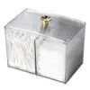 Clear Plastic Cotton Swab Holders Cotton Ball Container Vanity Organizer Makeup StorageBox Dispenser Jars with Lids for Bathroom 1
