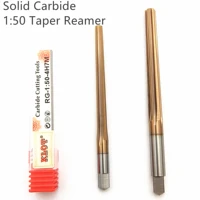 KLOT HRC60 TiCN Coated Solid Carbide Chucking Hand 1:50 Taper Reamer Pin reamer 2 2.5 3 4 5 6 7 8 9 10 12mm H7 Straight Flute 1