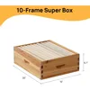 10-Frame Langstroth Bee Hive Coated with 100% Beeswax Includes Beehive Frames and Foundations (1 Deep Boxes & 1 Medium Boxes) 3