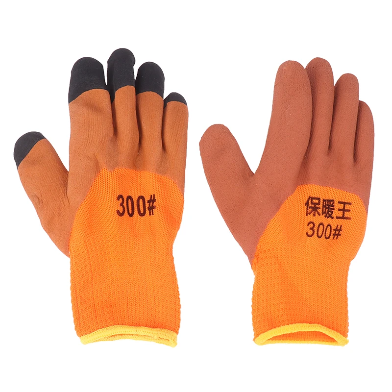 1 Pair Padded And Thickened Warm Protective Gloves Non-slip Wear-resistant Gardening Labor Gloves 6