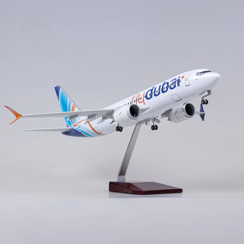 1/85 Scale 47CM Airplane 737MAX B737 MAX Aircraft Fly Dubai