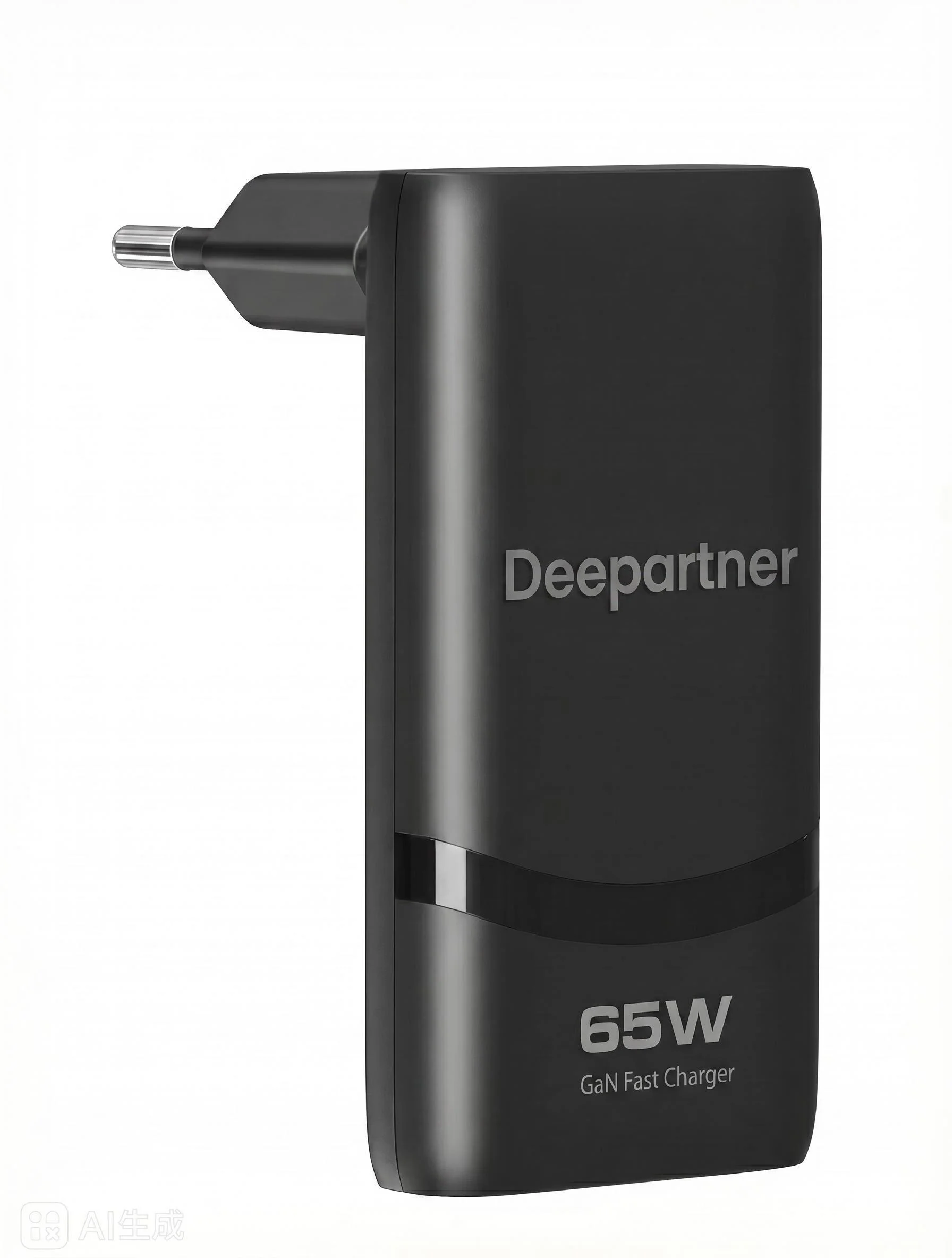 Compact 65W Dual-Port GaN USB-C Fast Charger with Foldable Plug