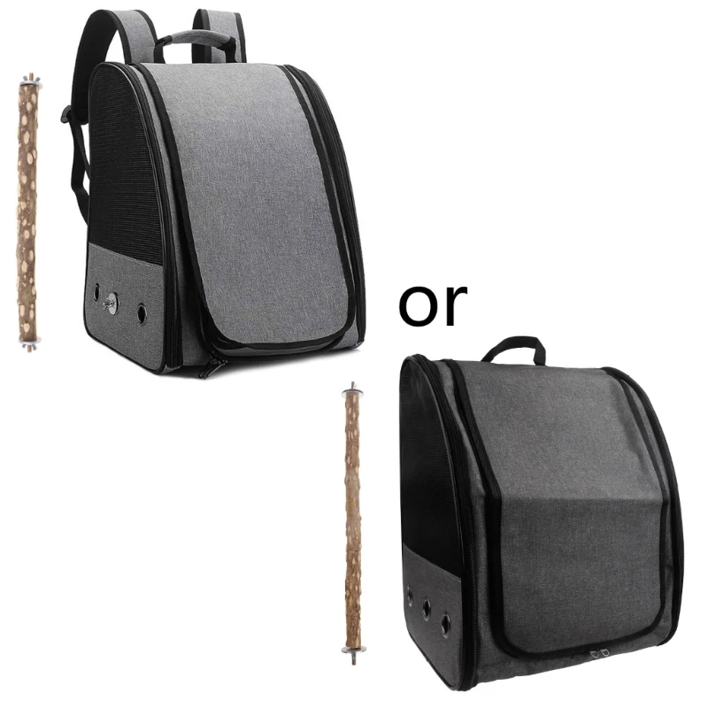 

Parrot Travel for Carrier Portable Breathable Bird Backpack Bag Side Mesh for Windows Removable Outing Cage for Co