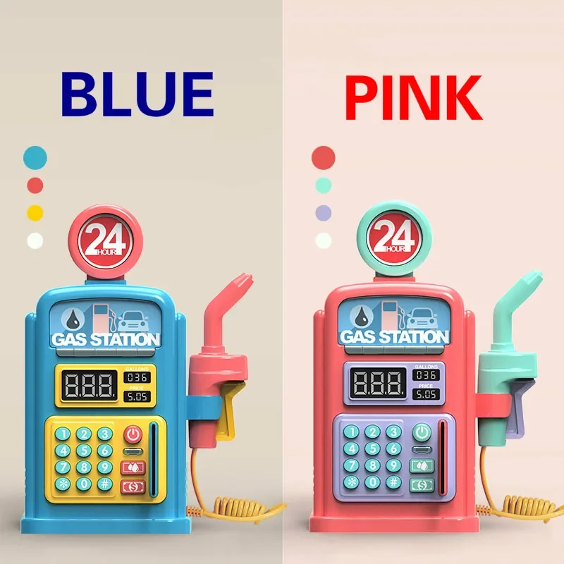 Children's Fantasy Gas Station Toy Little Boy Car Self-help Simulation Gas Station Children Play House Toys Can Sound 3