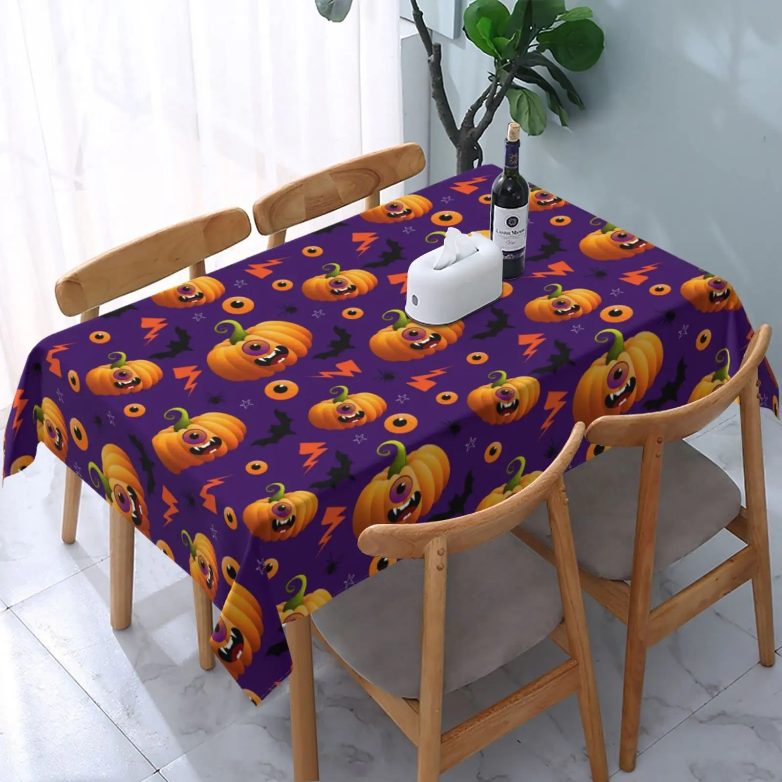 

Halloween Table Cloth Waterproof Rectangle Tablecloth