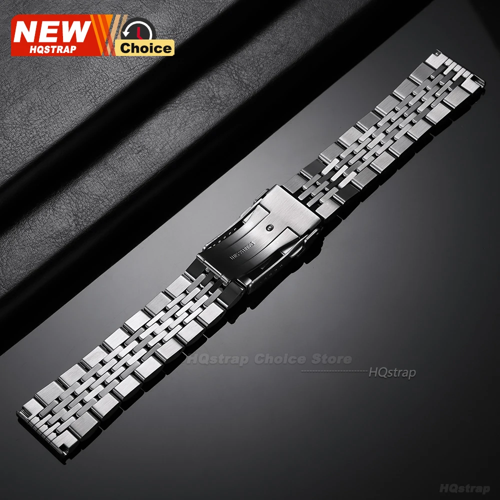 Luxury Stainless Steel Screw Link Strap - Universal Replacement Wristband