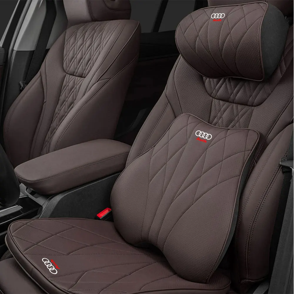 Ergonomic Car Seat Neck and Lumbar Support Cushion Set