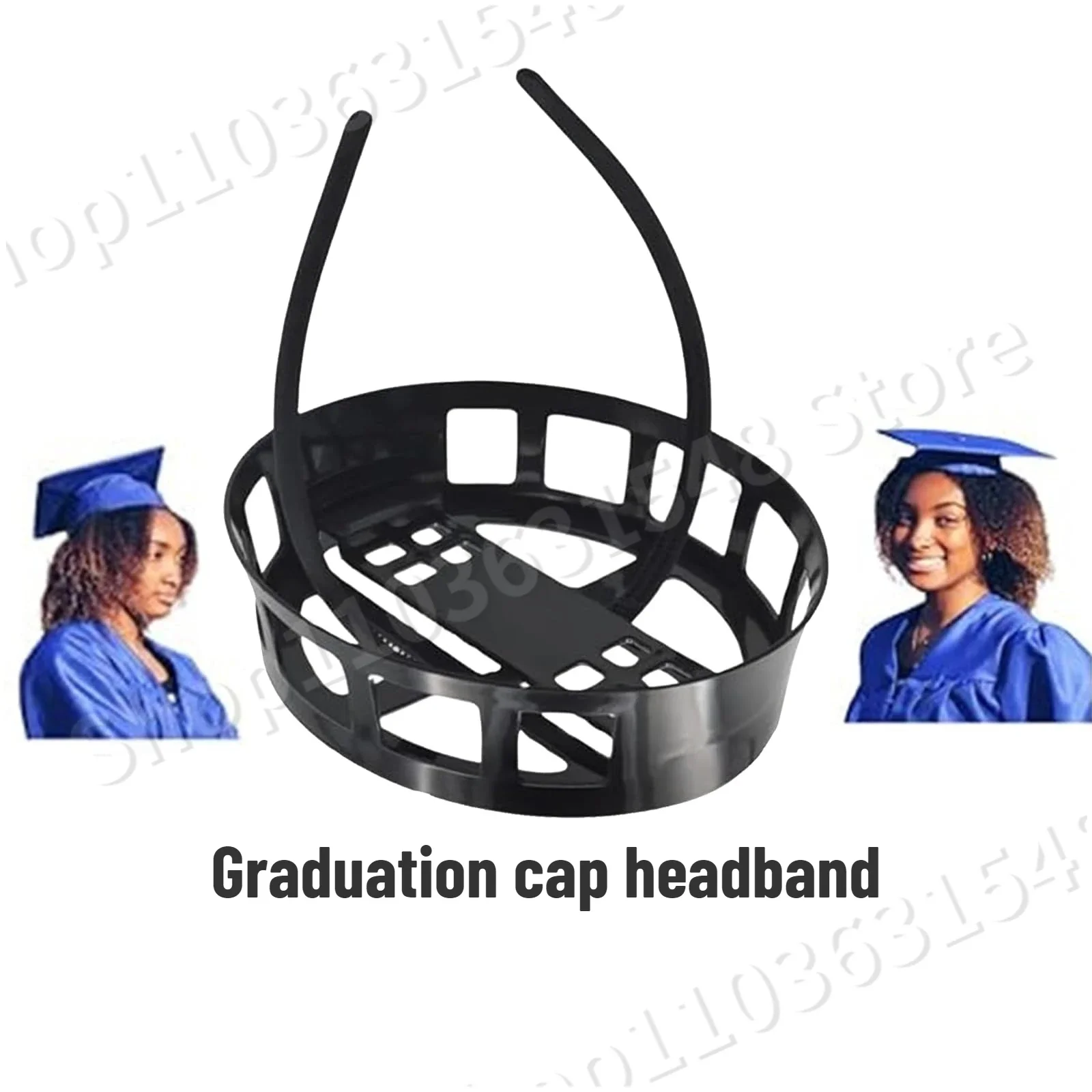 

2024 NEW Adjustable Grad Hat Holder,Secure Your Grad Cap and Your Hairstyle,Graduation Cap Remix Headband Upgrade Inside