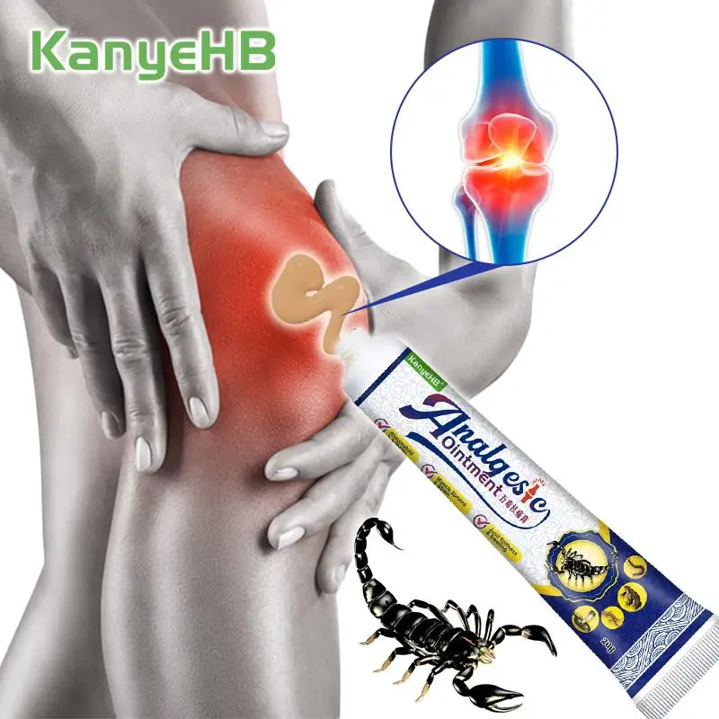 

1pcs Scorpion Venom Arthritis Ointment Knee Swelling Pain Lumbar Nerve Pain Neck Pain Relief Cream Relax Muscles Joint G033