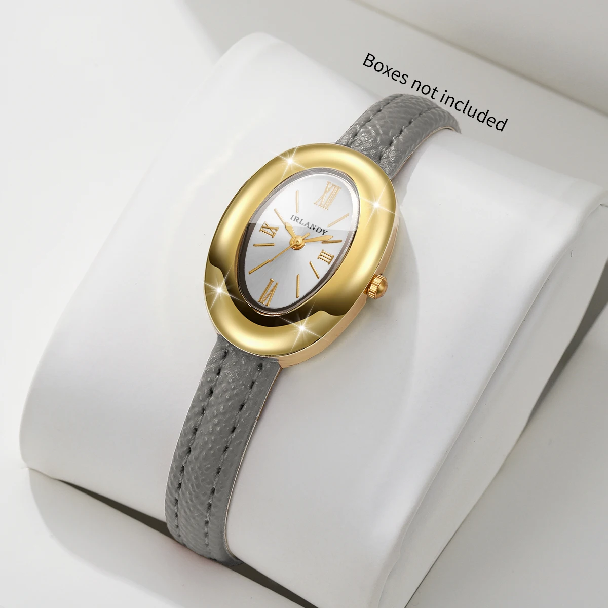 Elegant Oval Dial Women's Quartz Watch with Ultra-thin Leather Strap - Perfect Gift
