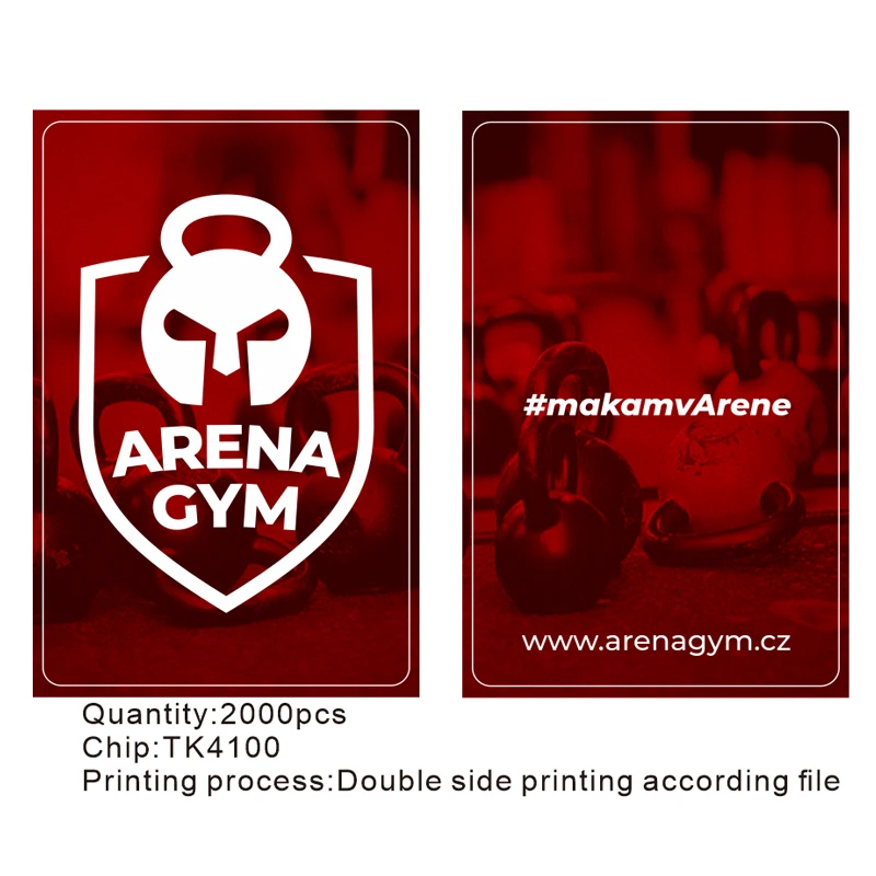 

2000pcs Customize Logo Design Printing RFID ID 125khz EM4100 Card for Hotel College / Companies Door Lock