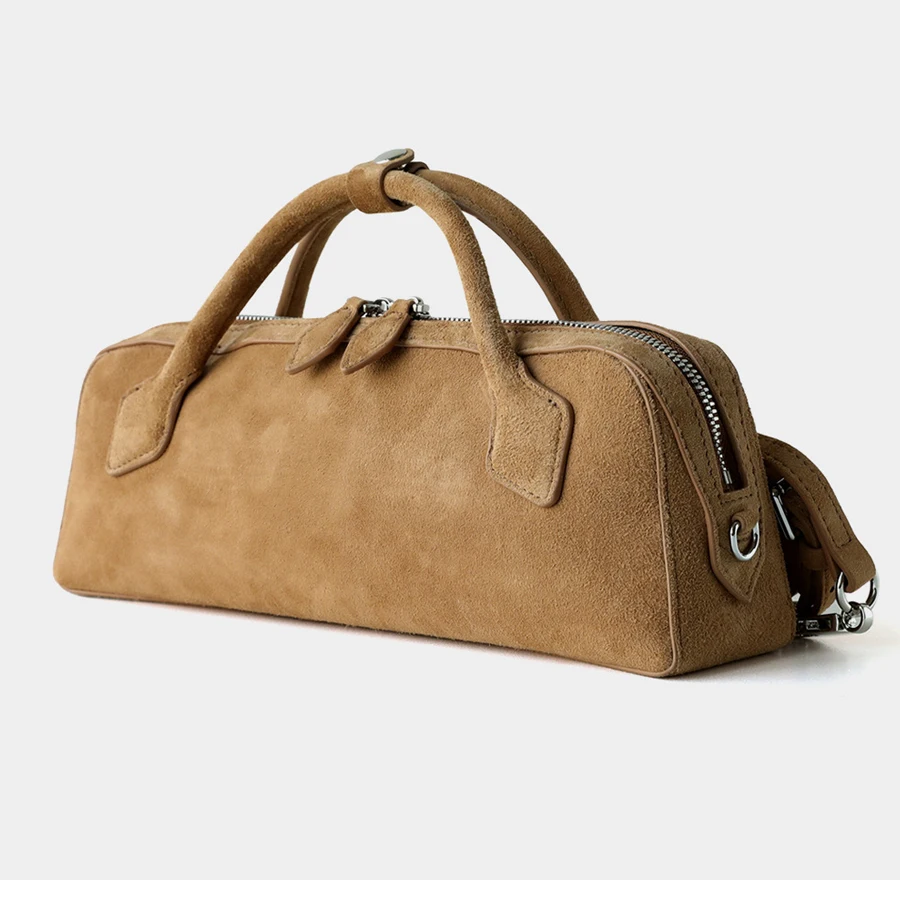 Genuine Leather Cowhide Frosted Bags For Women Luxury Designer - Image 5