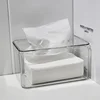 Desktop Tissue Box Nordic Simple Ins Transparent Home Living Room Tissue Box Restaurant Napkin Storage Box 1
